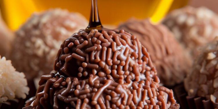 Brigadeiro Gourmet Fit : A Delícia de Chocolate Mais Amada do Brasil e Nao Engorda 2 Brigadeiros gourmet fit dispostos em forminhas de papel, com textura macia e cobertos por coco ralado sem açúcar, em um prato branco