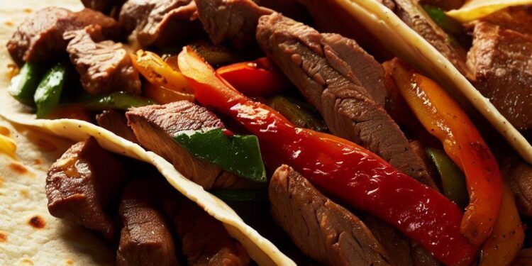 Fajitas Mexicanas : Tiras de Carne Temperadas e Grelhadas