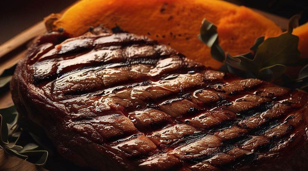 Bife Grelhado com Abóbora: Magreza e Sabor em Harmonia! 1 Bife Grelhado com Abóbora: Magreza e Sabor em Harmonia!
