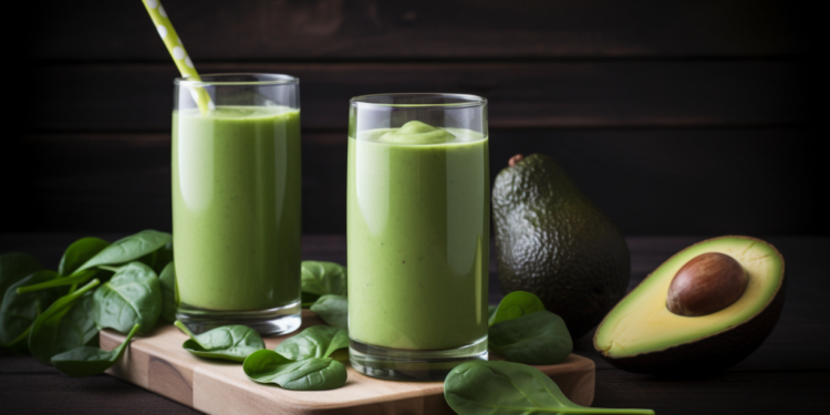 Smoothie de Abacate e Espinafre Emagreça FIT