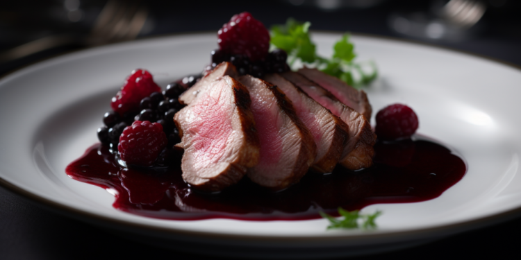 Magret de Pato ao Molho de Vinho Tinto e Frutas Vermelhas 3 receita de Magret de Pato ao Molho de Vinho Tinto e Frutas Vermelhas