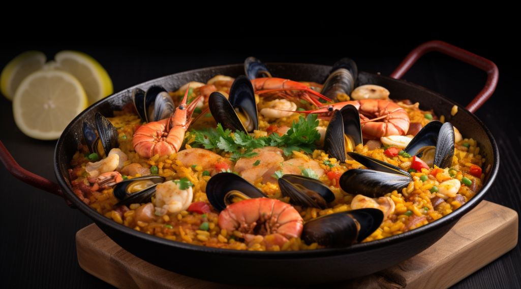 Paella de Frutos do Mar e Chouriço – Um Sabor do Mar