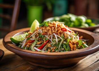 A Deliciosa Salada Som Tam da Tailândia
