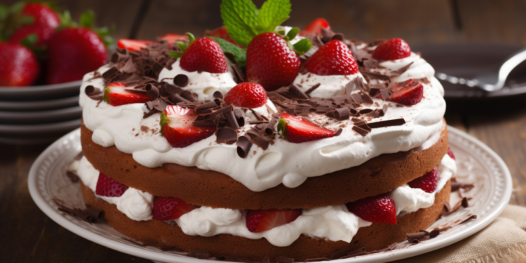 Bolo de Morango com Chantilly e Chocolate: Um Delicioso Deleite 3 Bolo de Morango com Chantilly e Chocolate