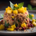 Tartare Tropical de Manga e Atum com Crocante de Quinoa | Receita Exclusiva