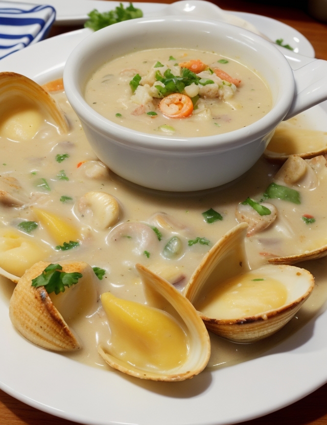 Clam Chowder de Boston: Sopa Cremosa de Mariscos! 5 Clam Chowder de Boston: Sopa Cremosa de Mariscos!