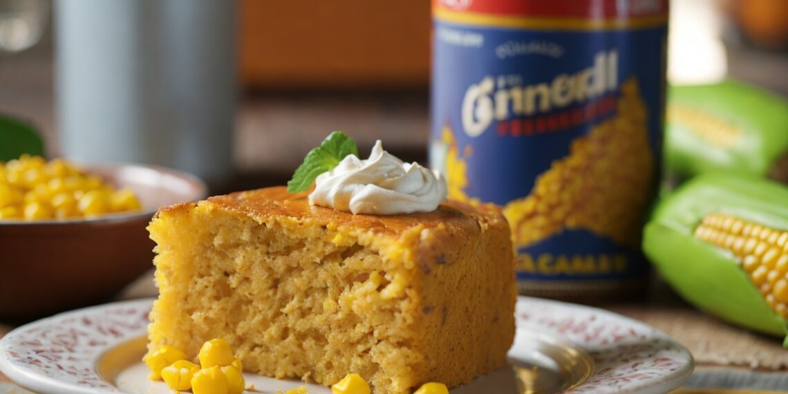 Bolo de milho de lata no liquidificador