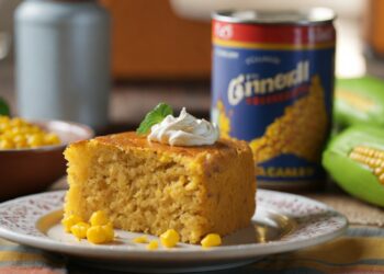 Bolo de milho de lata no liquidificador