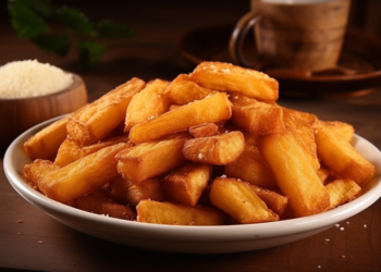 Batata Frita Caseira com Molho de Alho