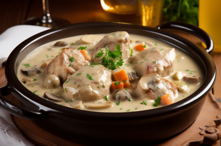 Blanquette de Veau: Ensopado de Vitela ao Molho Branco